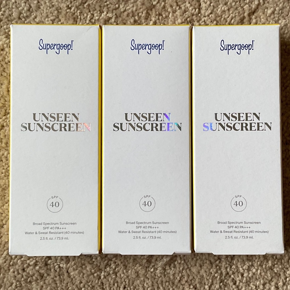 NIB Supergoop! Unseen Sunscreen sealed JUMBO SIZE spf 40 New